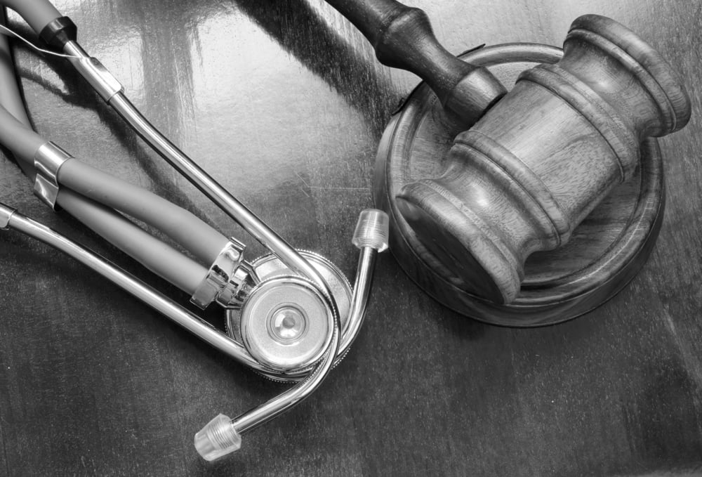 Gavel and stethoscope