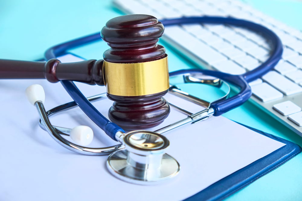 Gavel and stethoscope