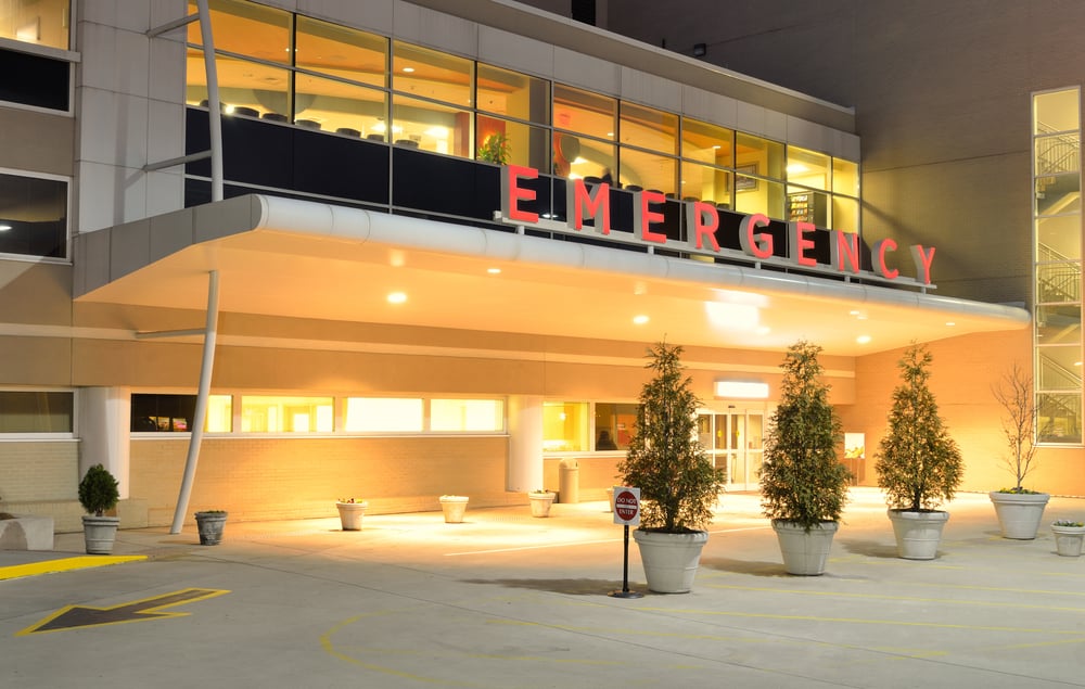 Outside of emergency room